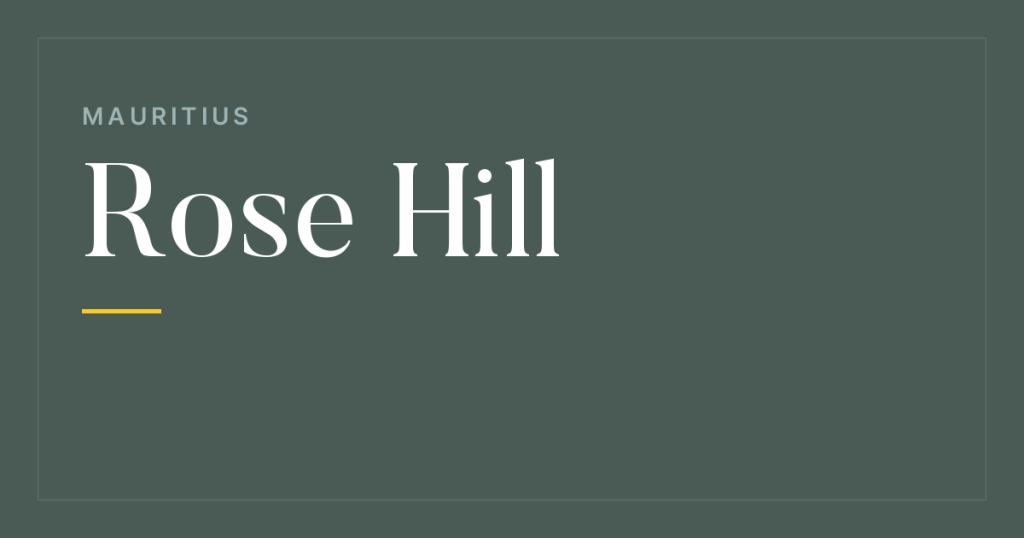 Rose Hill, Mauritius